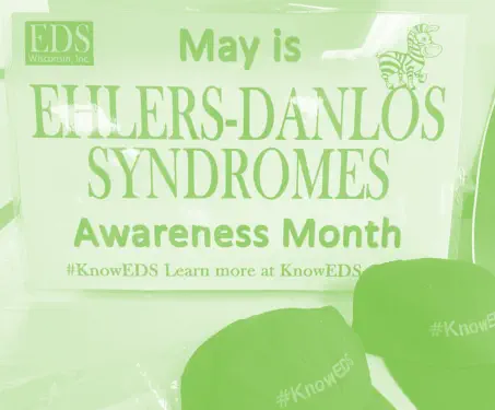 Ehlers-Danlos Syndromes awareness in May poster